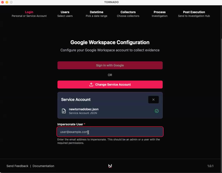 Accessing Google Workspace | Binalyze Knowledge Base