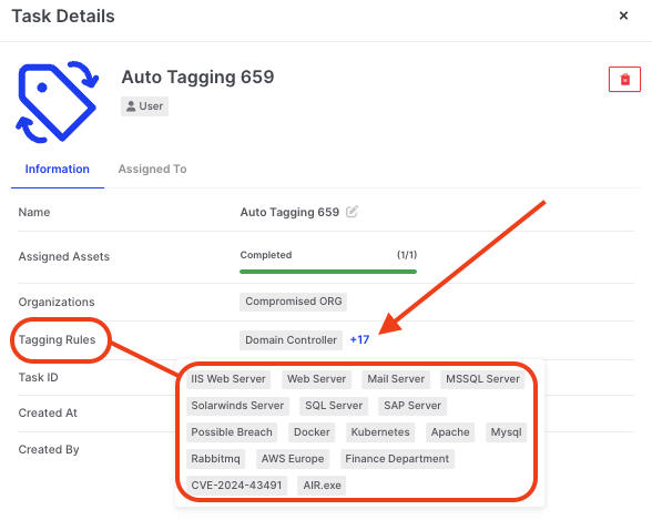 Read Task Tag Auto Tagging & Tags | Binalyze Knowledge Base
