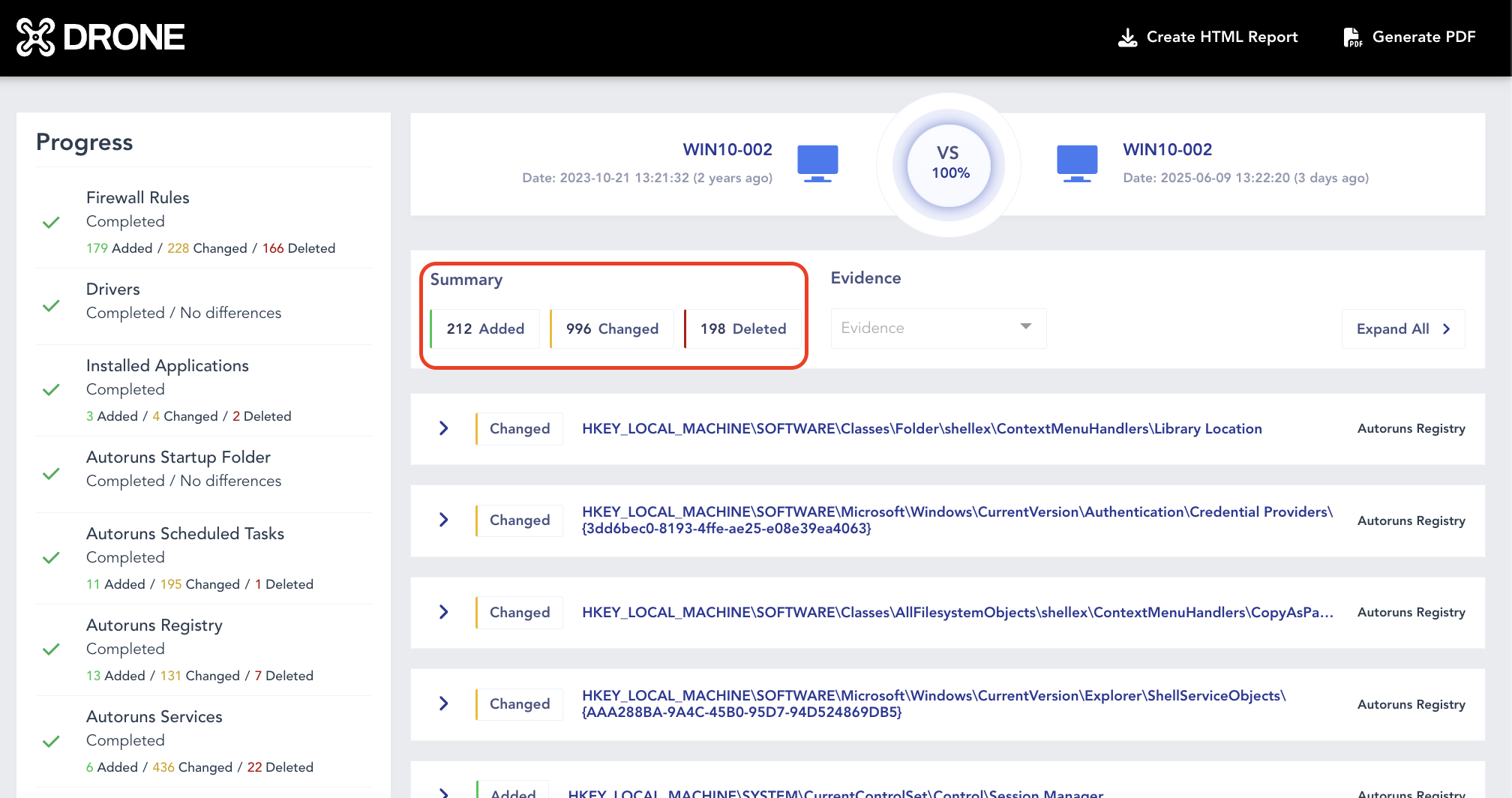 Compare | Binalyze Knowledge Base