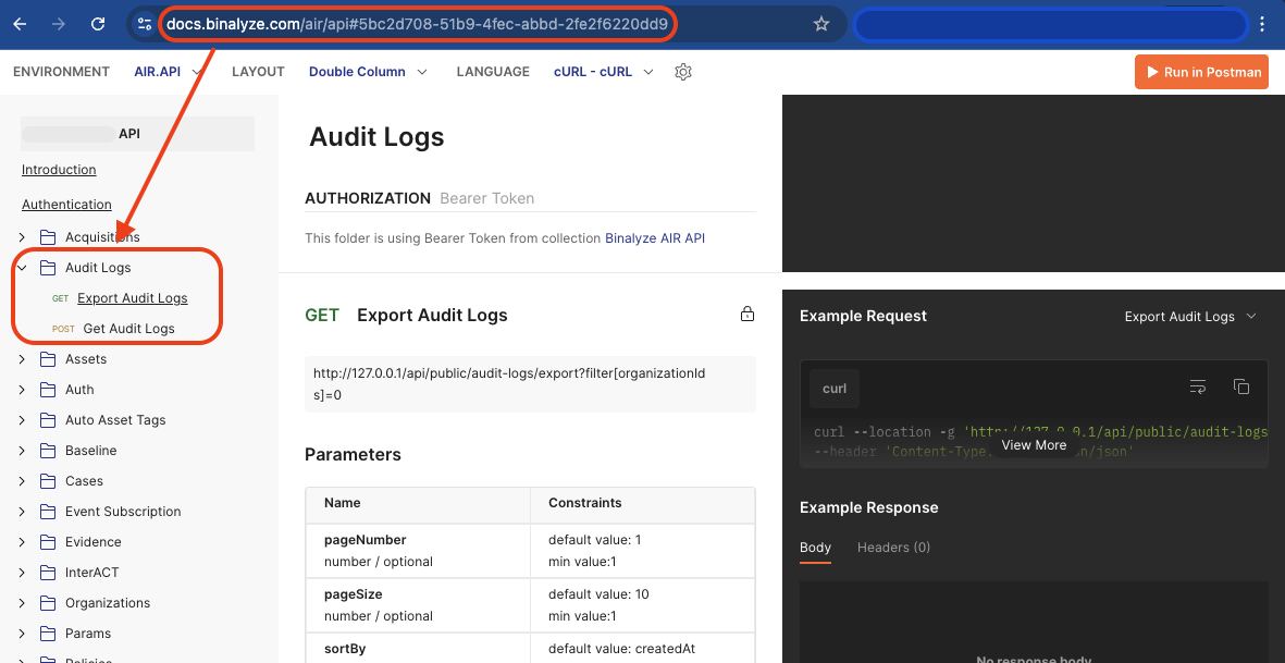 Console Audit Logs | Binalyze Knowledge Base