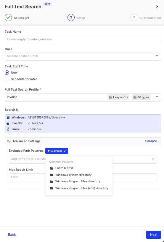 full text search with javascript Images High Quality... Full Text Search | Binalyze Knowledge Base