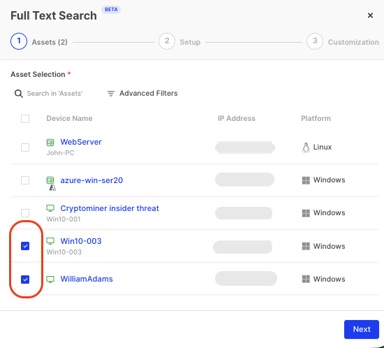 Full Text Search | Binalyze Knowledge Base