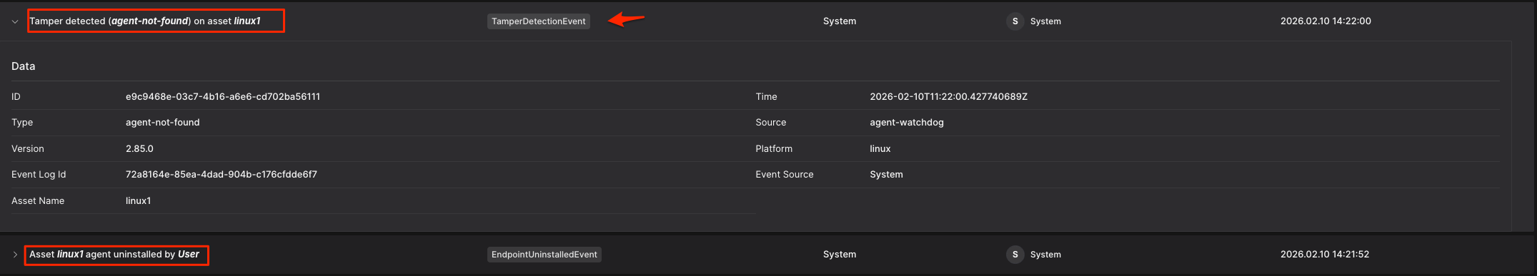 Responder Tamper Detection | Binalyze Knowledge Base