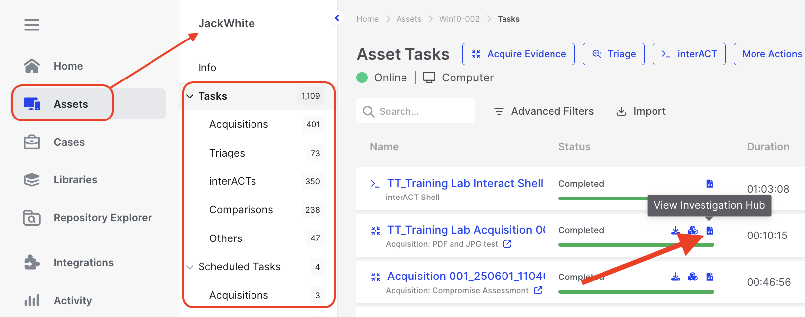 Task Creation | Binalyze Knowledge Base