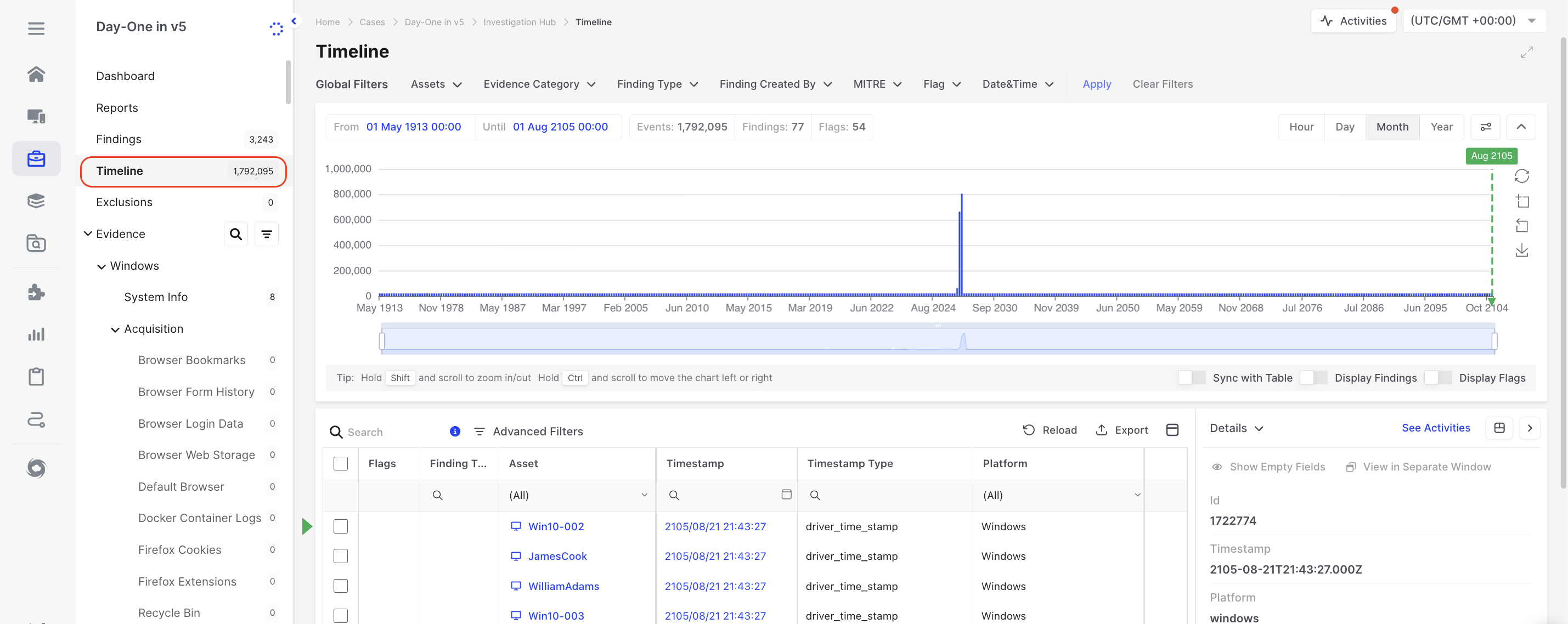 Timeline | Binalyze Knowledge Base
