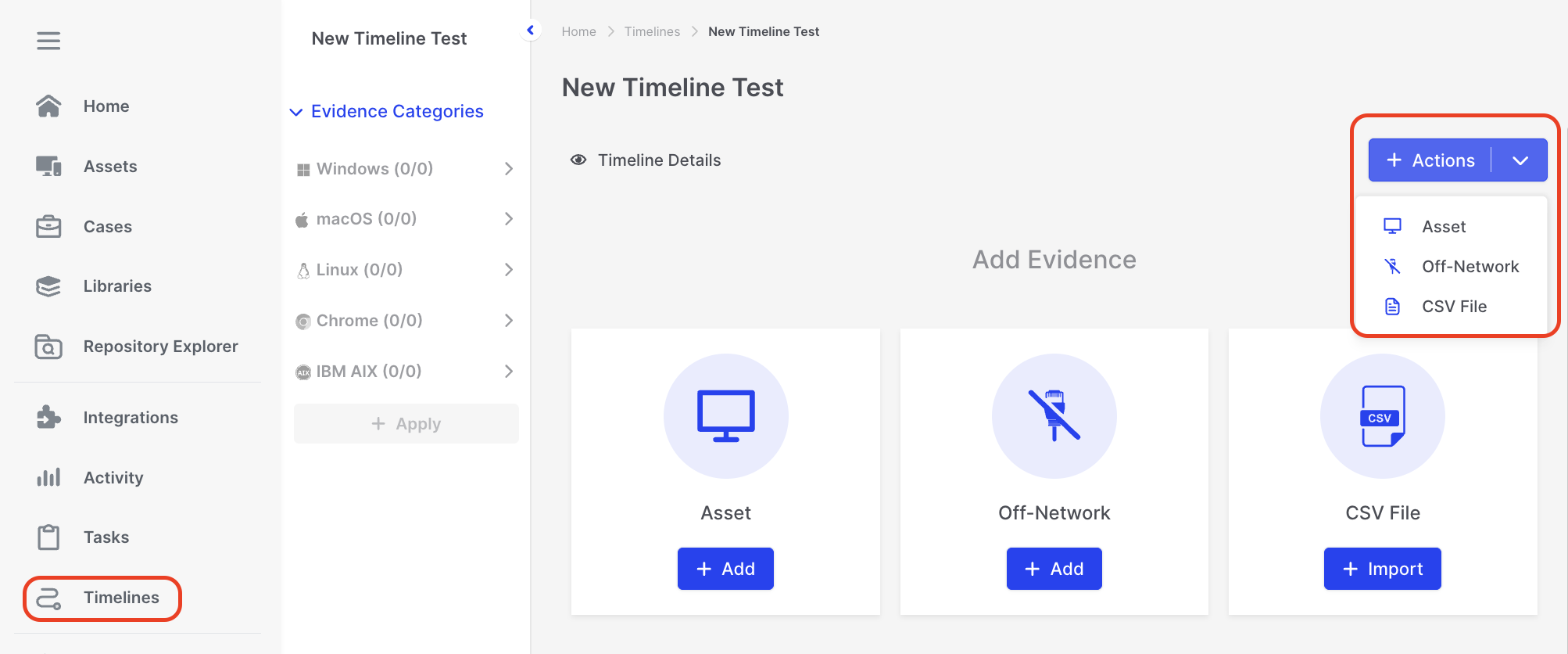 Timeline | Binalyze Knowledge Base