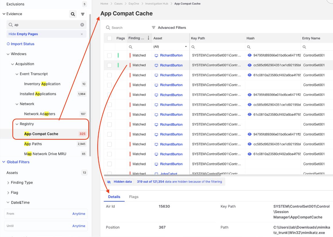 Using the Investigation Hub | Binalyze Knowledge Base